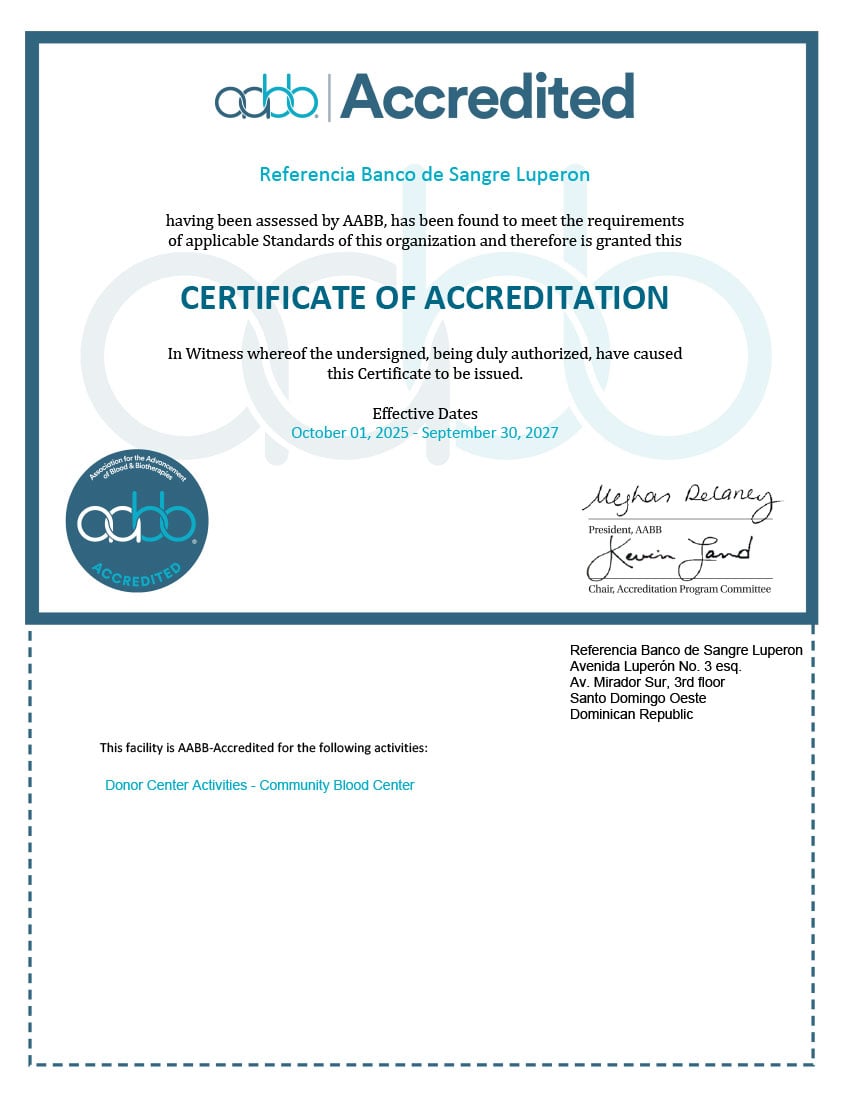 AABB Accredited